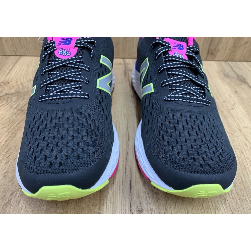 New Balance Fresh Foam 680 v6 Wide Women Running Shoes W680SD6 Black Pink 10.5 D - Picture 6 of 12
